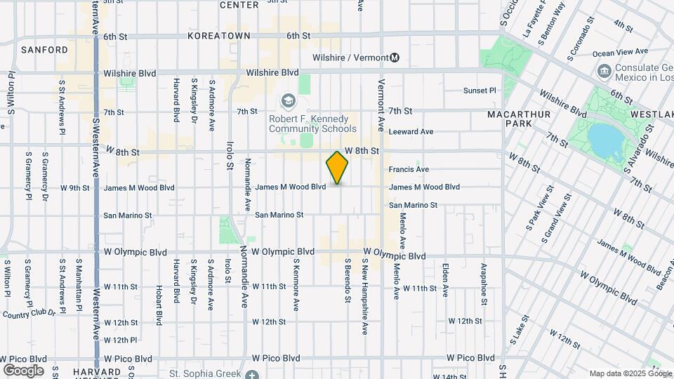 901-903 S Berendo St Mapa y Detalles de la Ubicación
