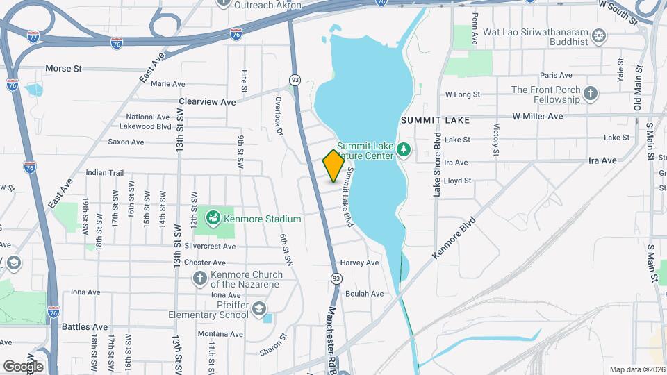 527 Brady Ave Map and Location Details