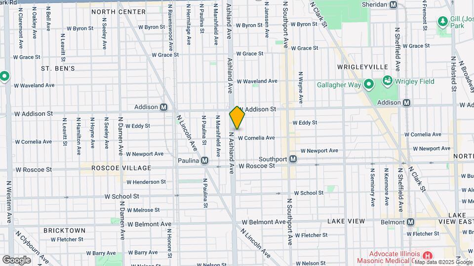 3505 N Ashland Ave Map and Location Details