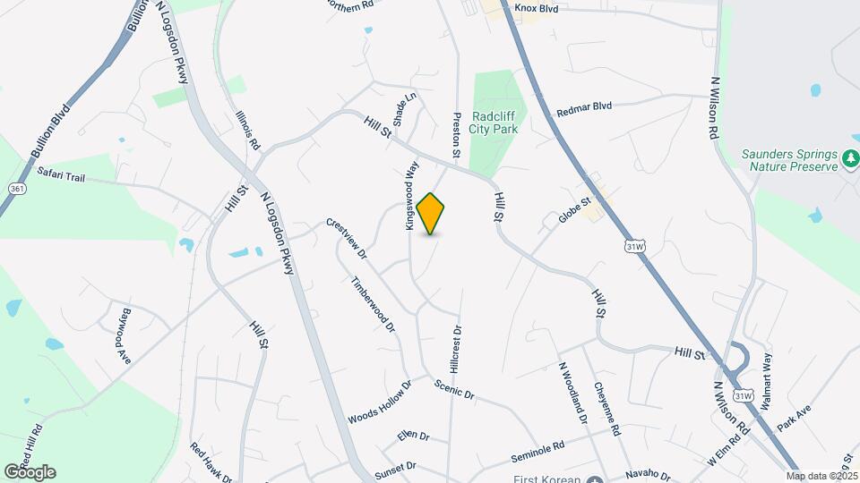 1230 Clear Ridge Ln Map and Location Details