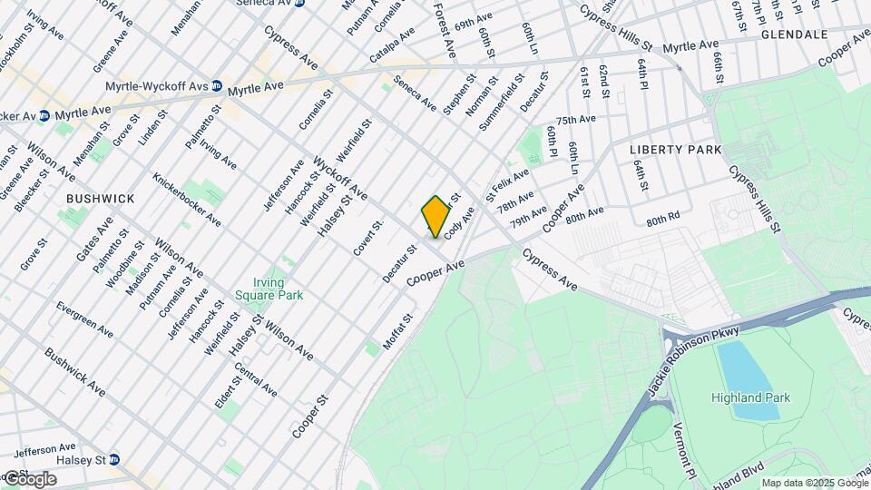 11-13 Wyckoff Ave Map and Location Details