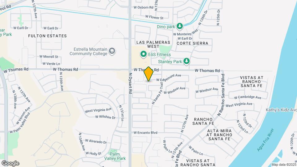 12846 W Roanoke Ave Mapa y Detalles de la Ubicación