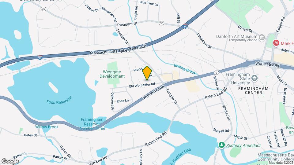 1299 Old Worcester Rd Map and Location Details