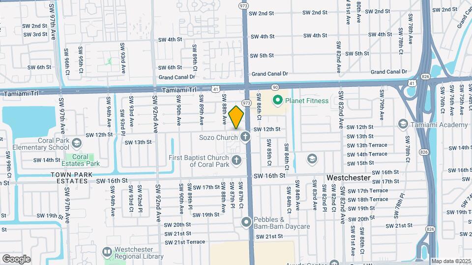 8752 SW 12th St Map and Location Details