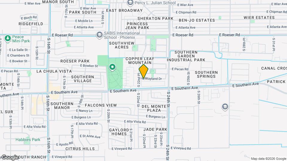 2212 E Hidalgo Ave Map and Location Details