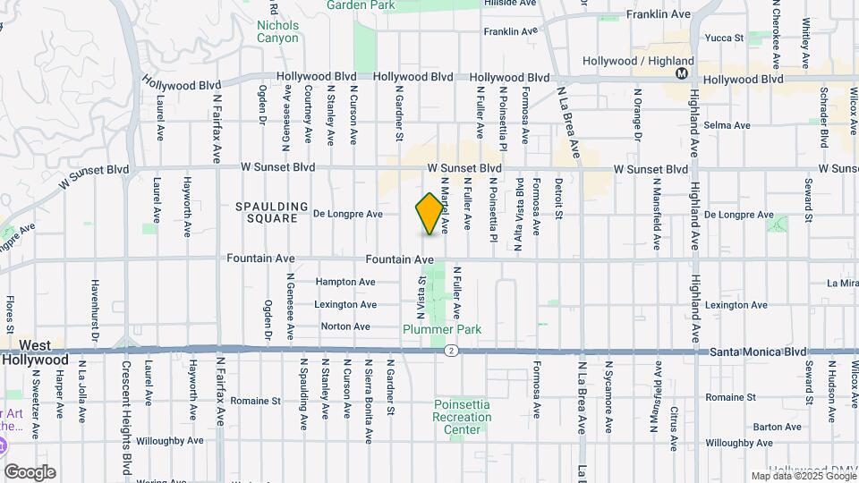 1322 N Vista St Map and Location Details