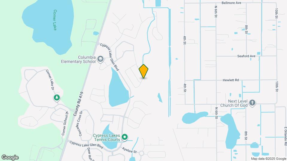 5 Bedroom / 3 Bath Home in Cypress Lake, A Map and Location Details