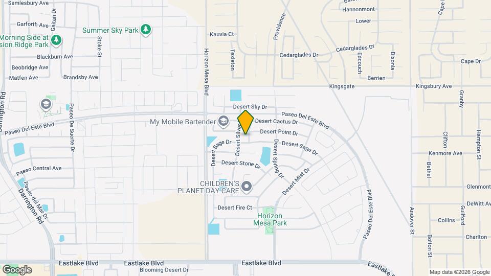 804 Desert Cactus Dr Map and Location Details