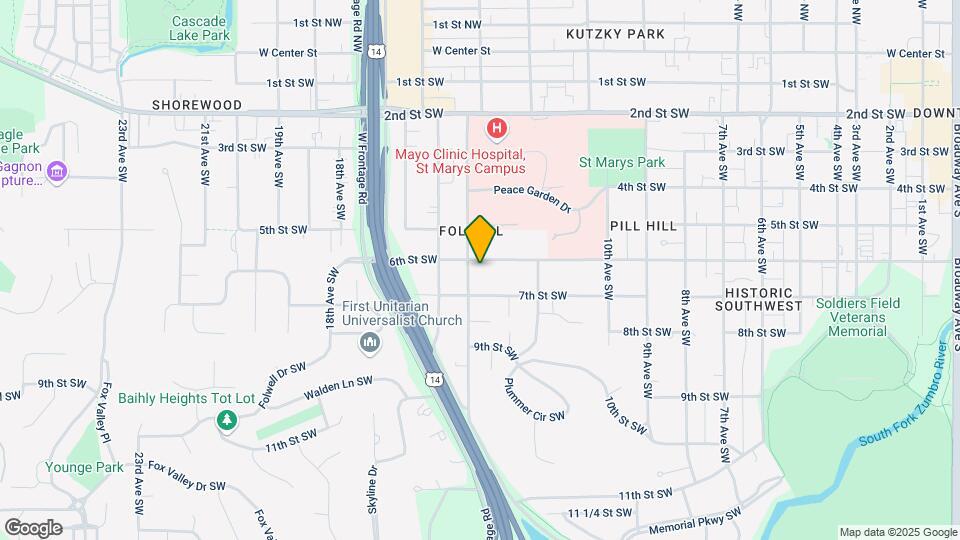 1312 6th St SW, Unit A Map and Location Details