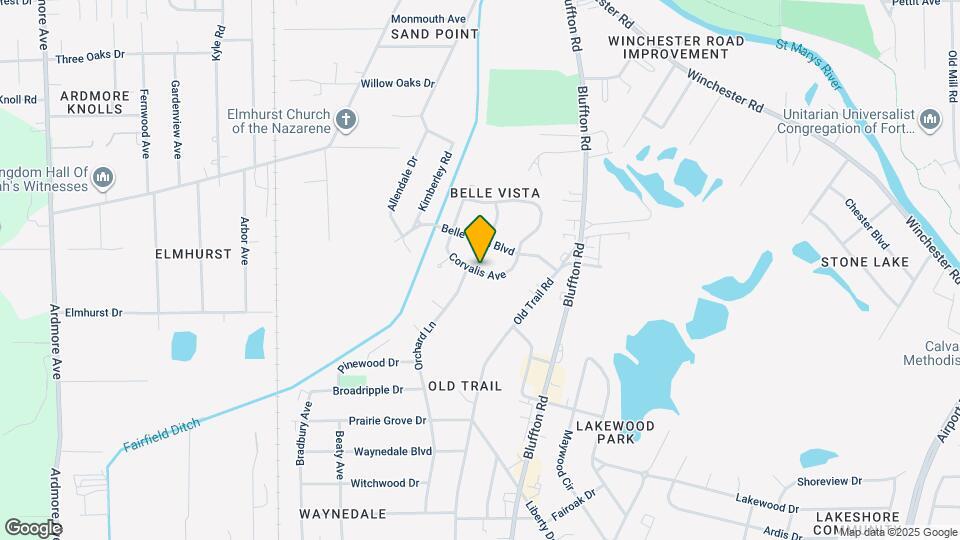 2626 Corvalis Ave Map and Location Details