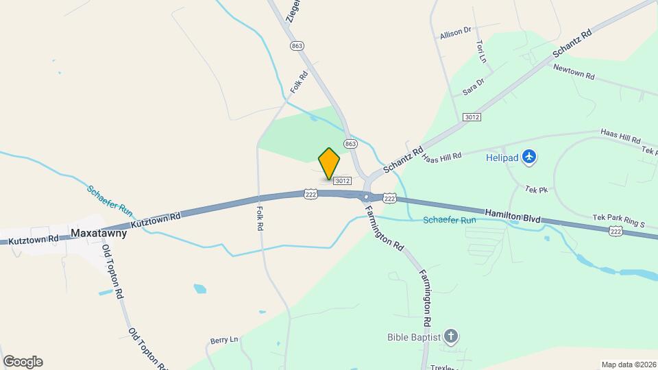 10637 Schantz Rd Map and Location Details