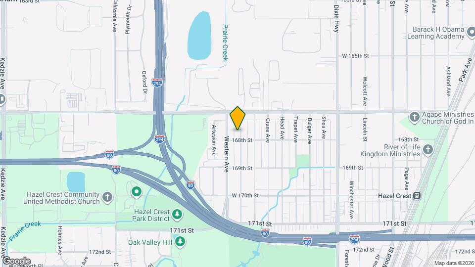 16764 Orchard Ridge Ave Mapa y Detalles de la Ubicación