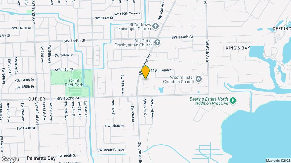 14921 SW 72nd Ct Mapa y Detalles de la Ubicación
