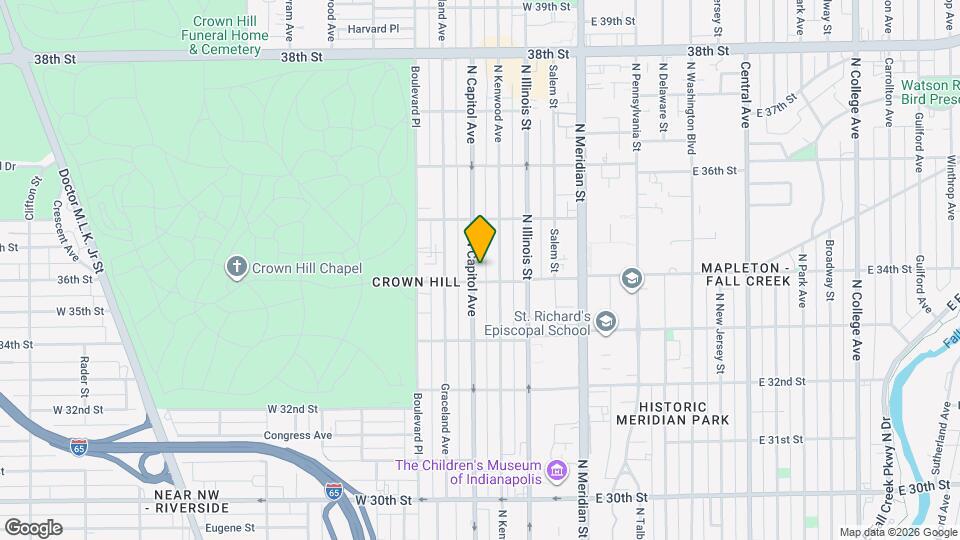 3413 N Capitol Ave Mapa y Detalles de la Ubicación