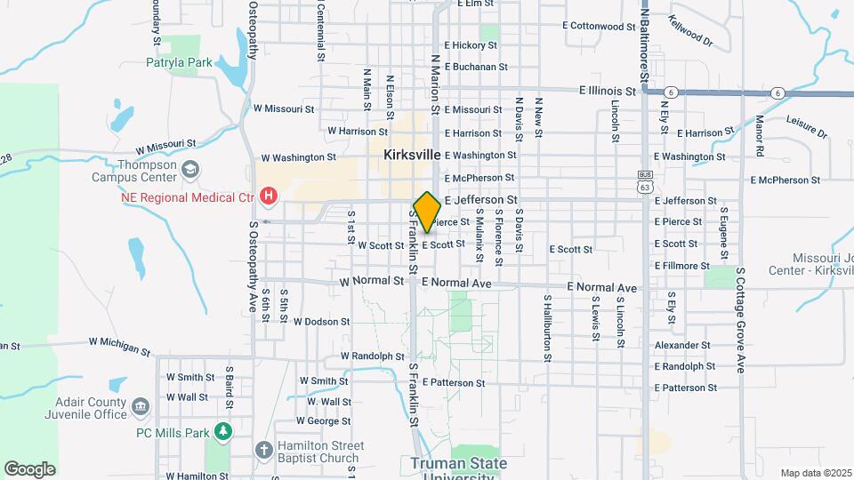 103 S. Scott St., Apt. A, Unit A Map and Location Details