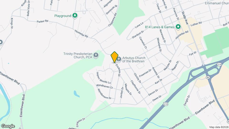 1204 Erickson Dr Map and Location Details