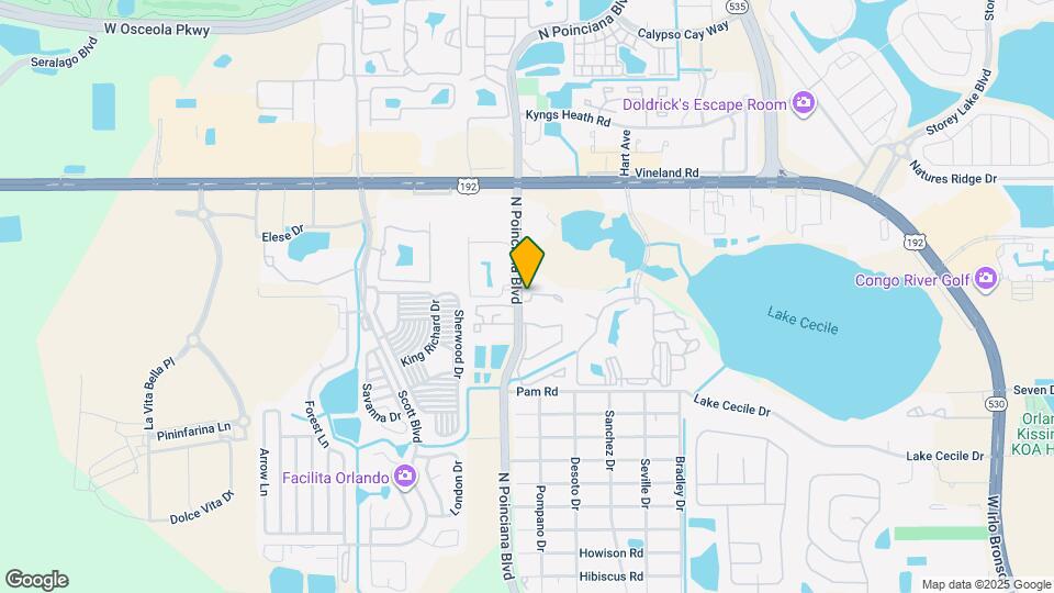 2791 N Poinciana Blvd, Unit 2BC Map and Location Details