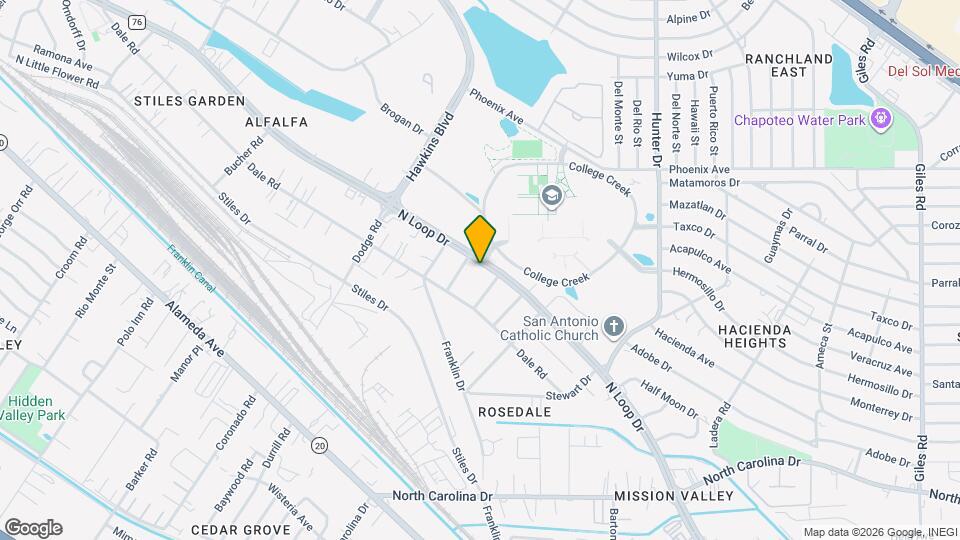 7332 N Loop Dr Map and Location Details