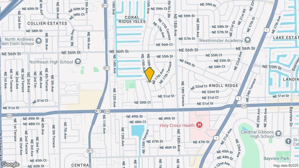 5230 NE 15th Ave Map and Location Details