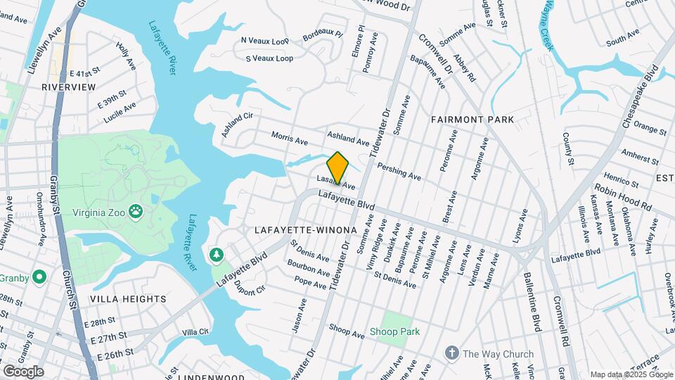 1744 Lafayette Blvd Map and Location Details