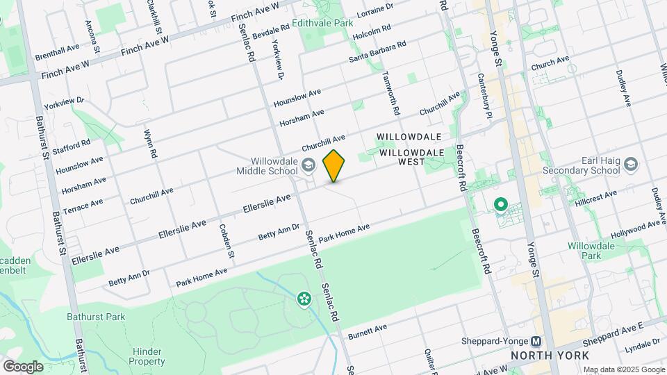 233 Ellerslie Ave Map and Location Details