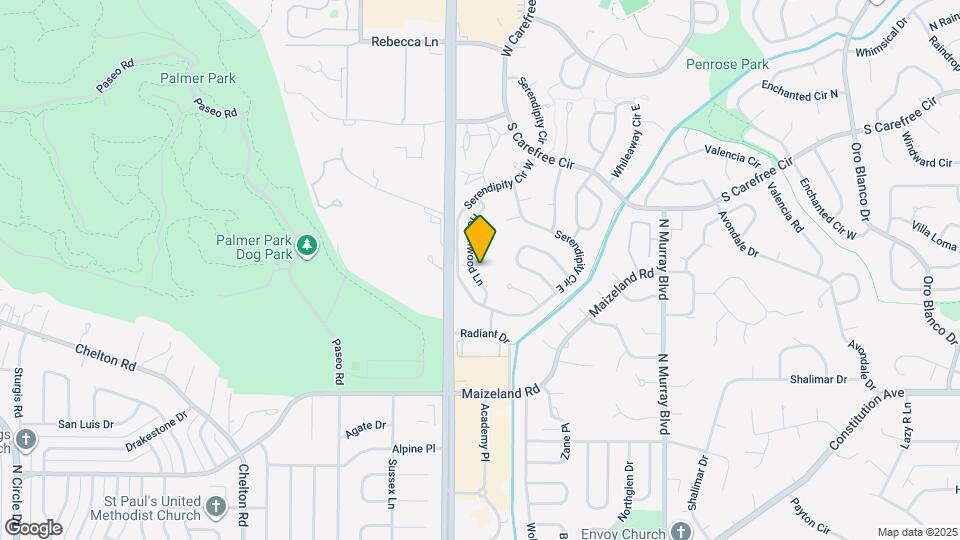 2713 Hearthwood Ln Map and Location Details