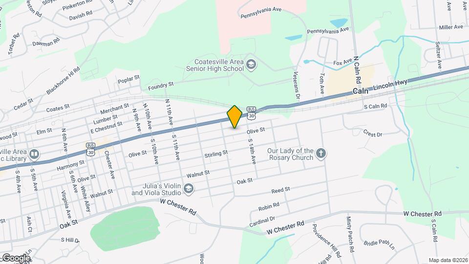 1329 Olive St Map and Location Details