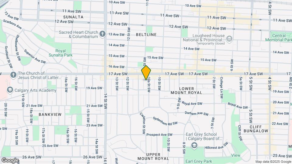 1719 10A St SW Map and Location Details