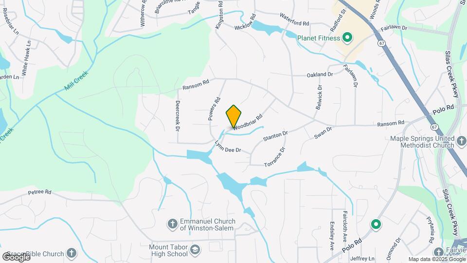 133 Woodbriar Rd Map and Location Details