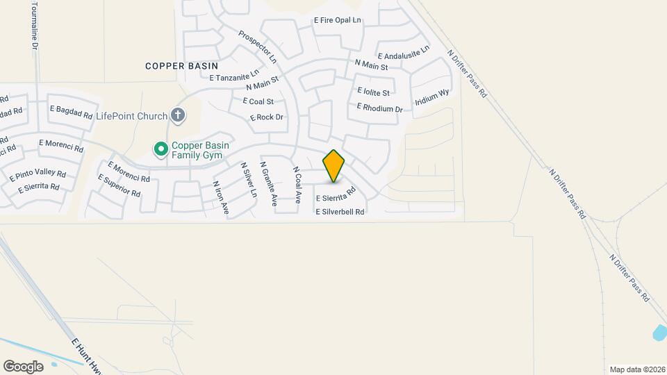 4639 E Pinto Valley Rd Mapa y Detalles de la Ubicación