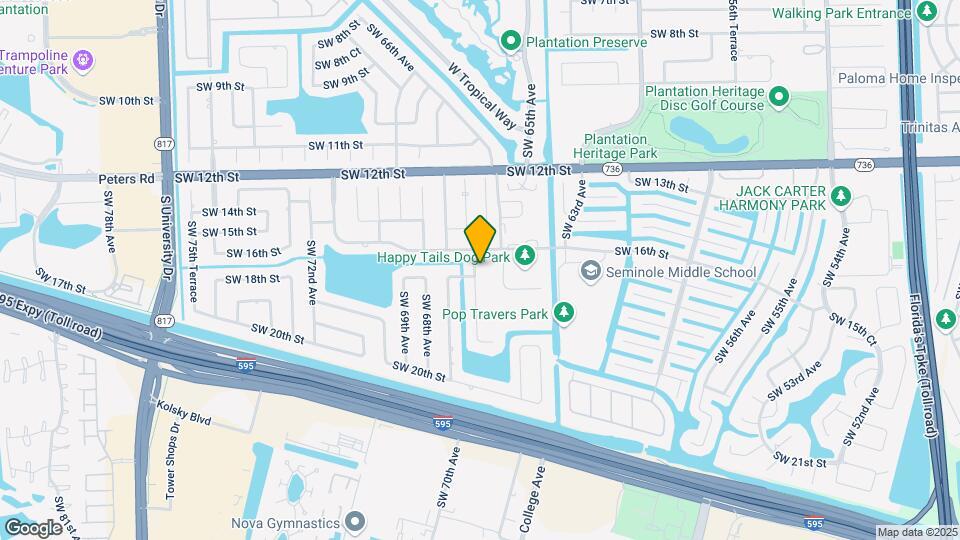 1640 SW 67th Ave Map and Location Details