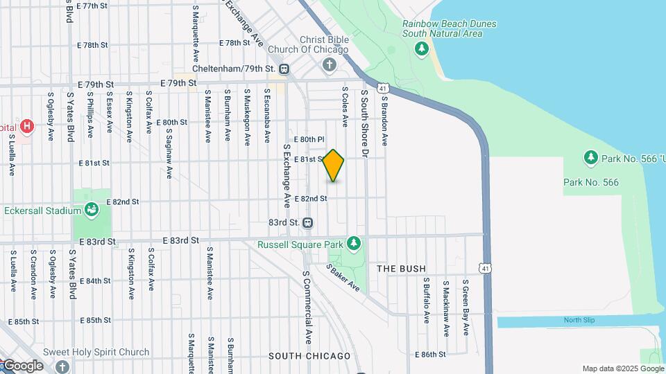 8145 S Houston Ave Mapa y Detalles de la Ubicación