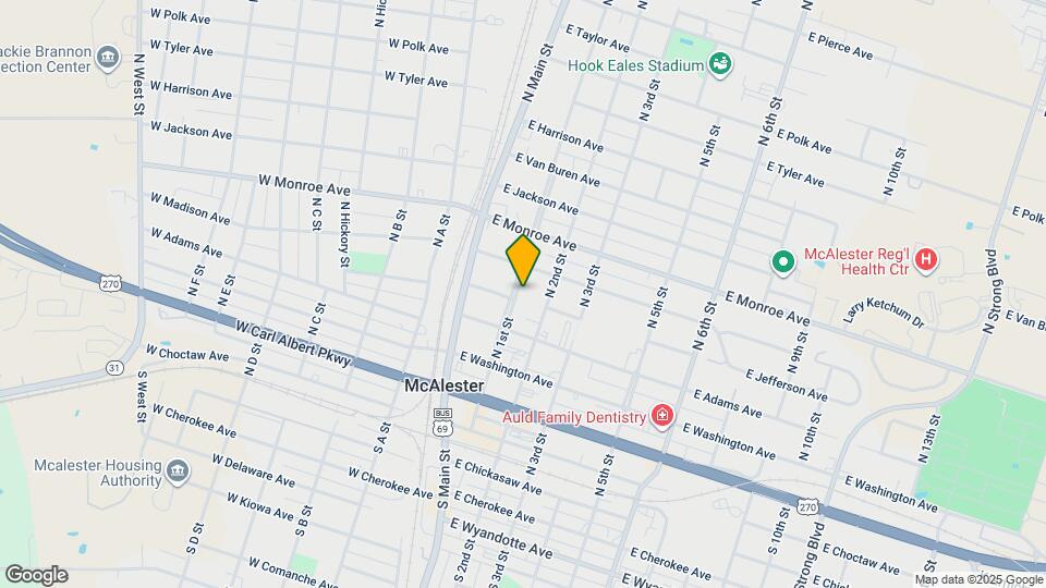 506 N 1st St Map and Location Details