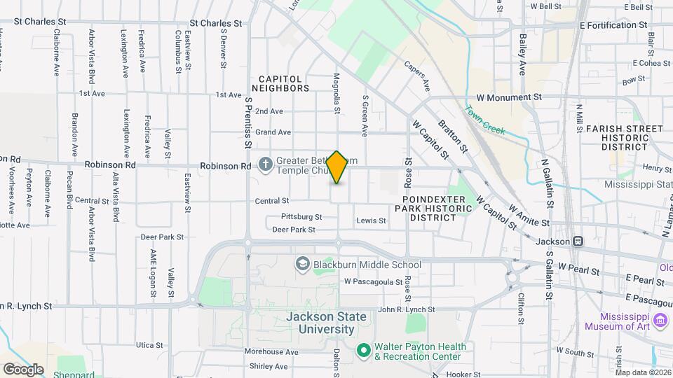 640 Magnolia St Map and Location Details