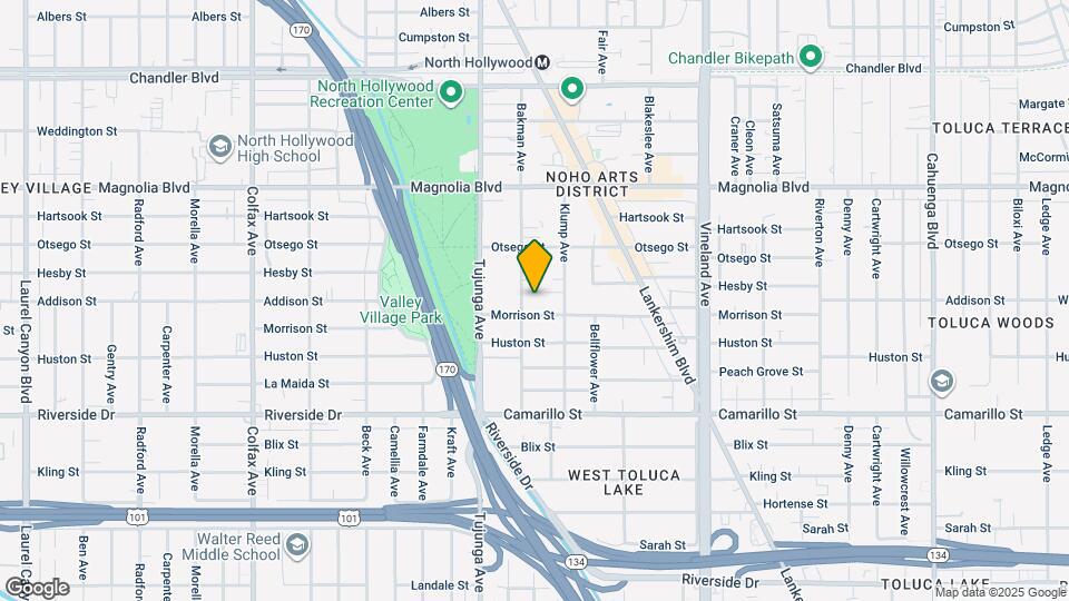 5016 Bakman Ave, Unit 407 Map and Location Details