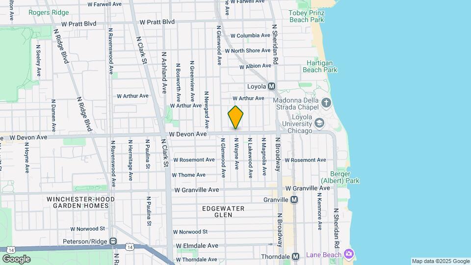 6400 N Wayne Ave Map and Location Details