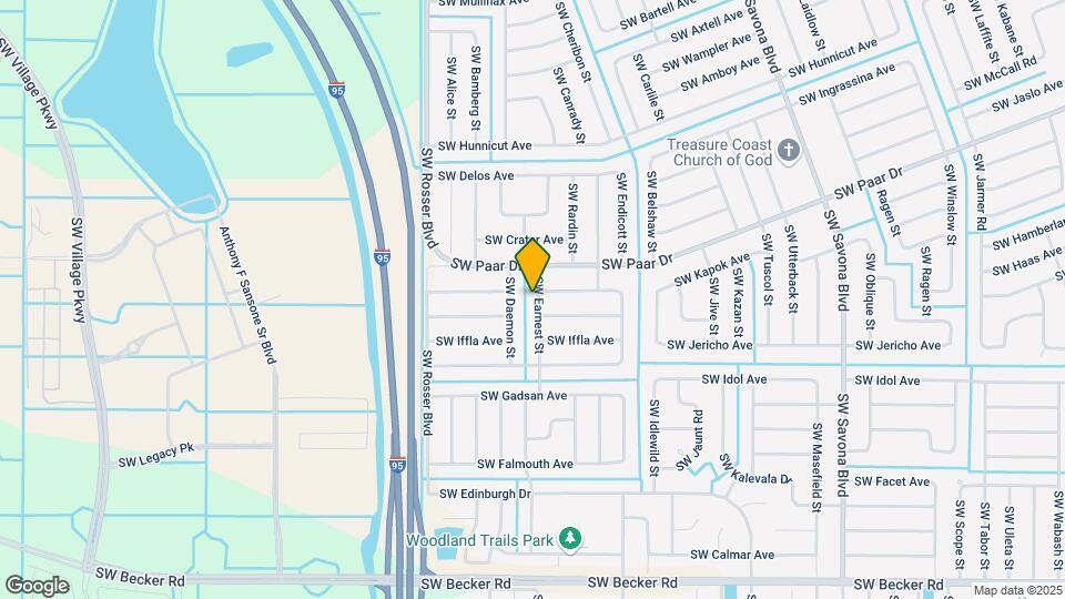 4226 SW Earnest St Map and Location Details