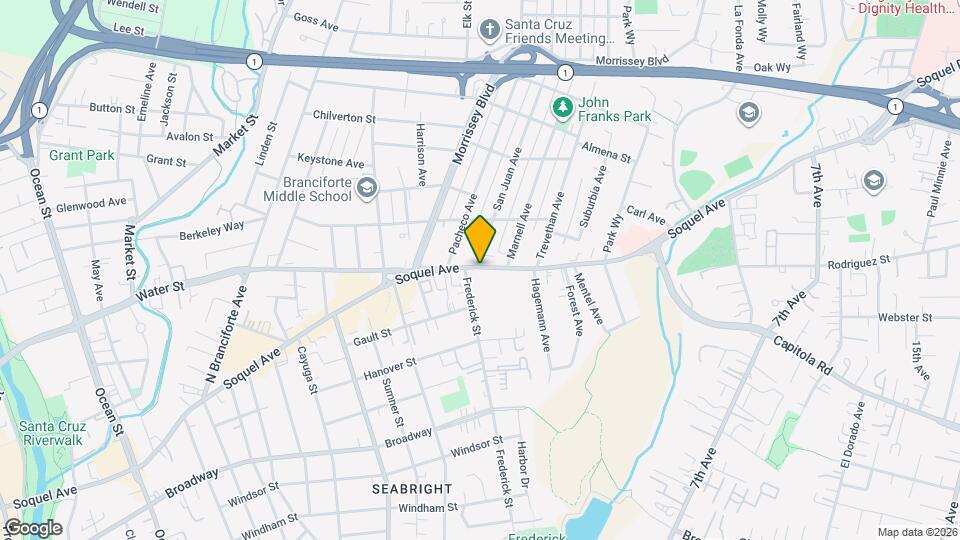 1600 Soquel Ave Map and Location Details