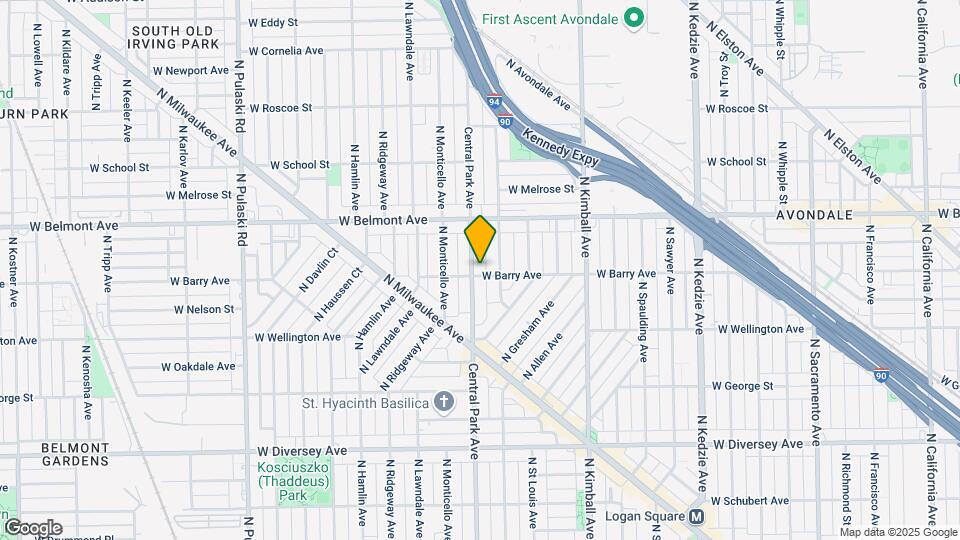 3105 N Central Park Ave, Unit 1 Map and Location Details