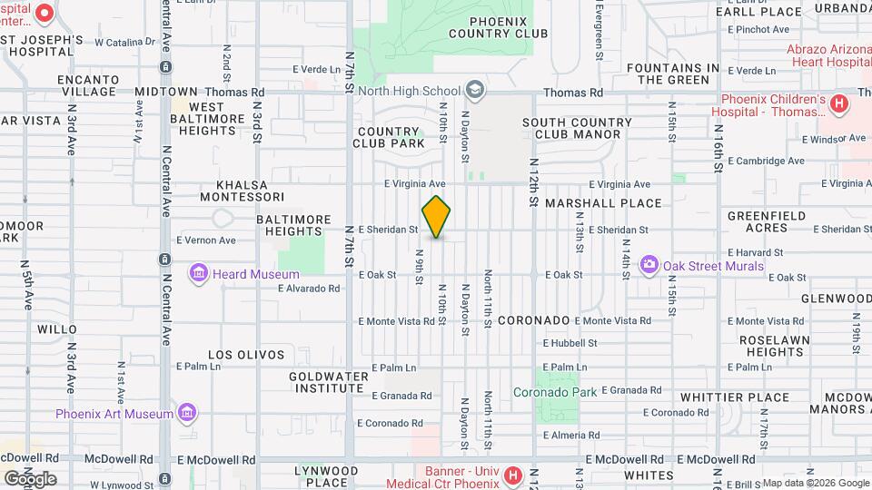2336 N 10th St Map and Location Details