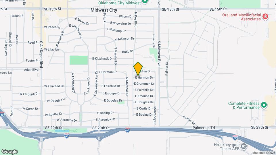 521 E Harmon Dr Map and Location Details