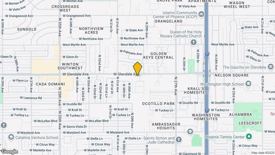 2919 W Glendale Ave Map and Location Details