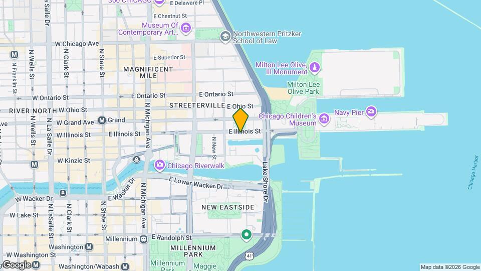 433 E Illinois St Map and Location Details
