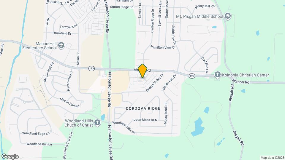 1229 Carlton Ridge Dr Mapa y Detalles de la Ubicación