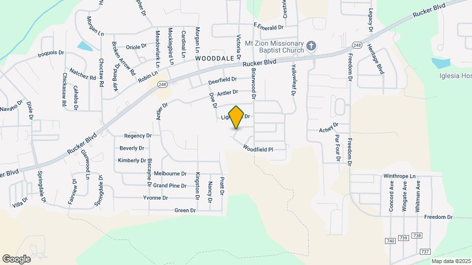 207 Woodrun Dr Map and Location Details