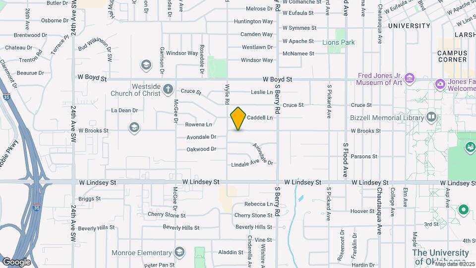 1226 W Brooks St Map and Location Details