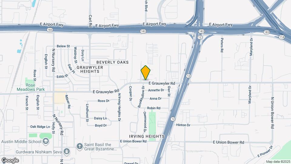 1815 E Grauwyler Rd Map and Location Details