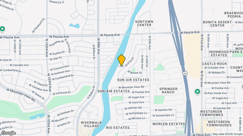 10110 N 97th Dr Map and Location Details