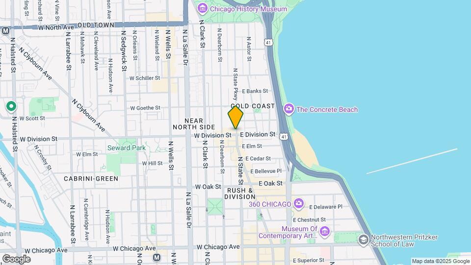 2 W Division St Mapa y Detalles de la Ubicación