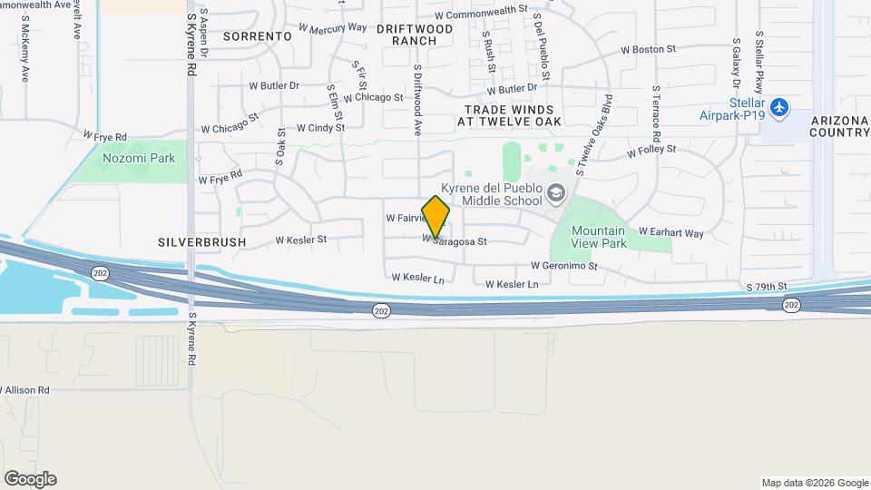 5351 W Saragosa St Mapa y Detalles de la Ubicación